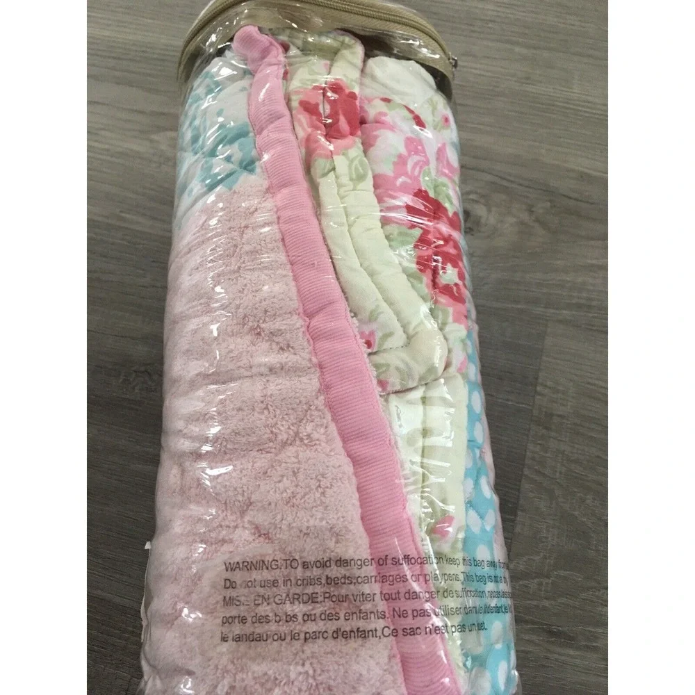 New Pottery Barn Teen Floral‎ Garden Bed Pillow Sham Quilted Pastel Florals